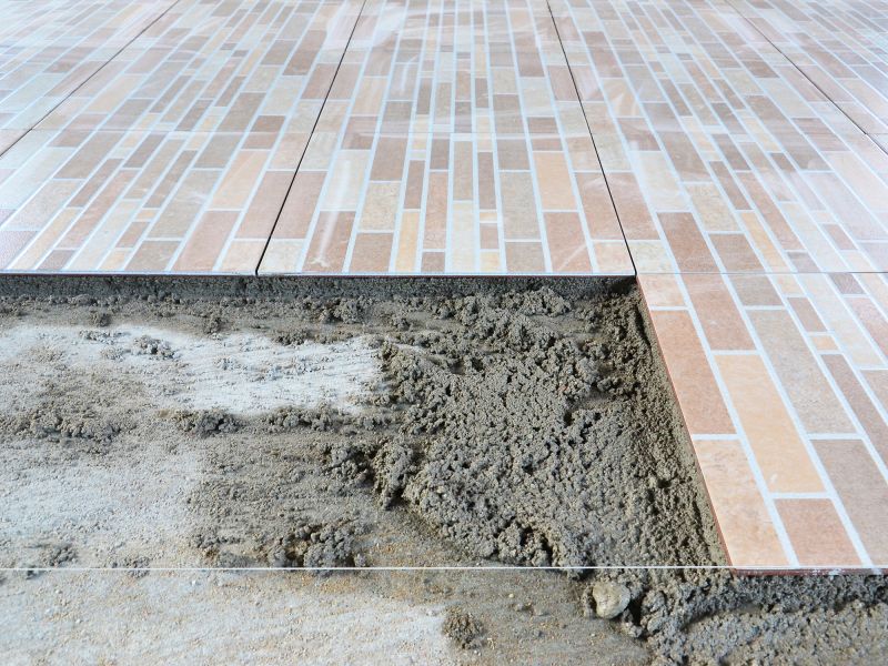 Slate Tile Floor Installation